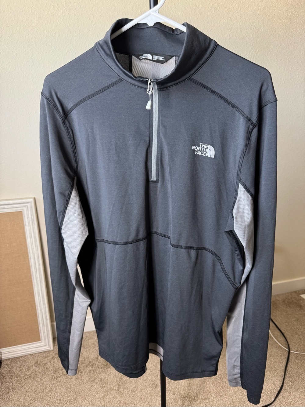 The North Face Gray Quarter-Zip Performance Pullover